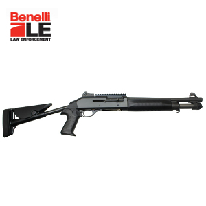 Benelli LE M4 Entry 14 Shotgun, Telescoping Stock and Ghost Ring Sights:  MGW
