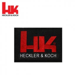 Heckler and Koch Black Logo Patch, 3.5" x 2.5"