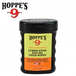 Hoppe's No.9 Lubricating Gun Oil Field Wipes, 50 Count