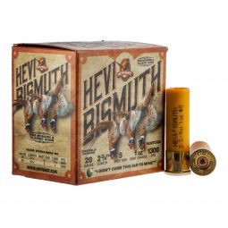 Hevi Shot Hevi-Bismuth Upland 20ga. 2-3/4" 1oz. #5 Shot, 25 Round Box