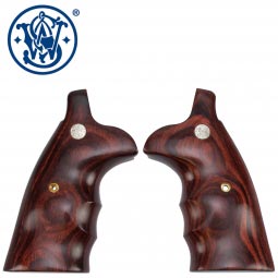 Smith & Wesson N-Frame Grips, Square Butt, Rosewood w/Finger Grooves