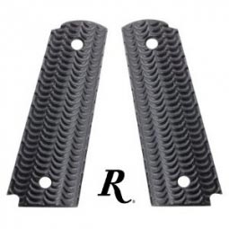 Remington 1911 Scalloped Black Wood Laminate Grips