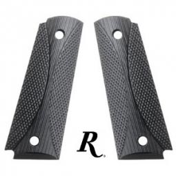 Remington 1911 Black Wood Laminate Grips, Hourglass