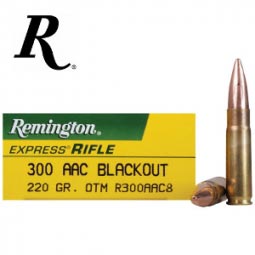 Remington High Performance 300 AAC Blackout  220Gr. OTM Subsonic Ammunition 20 Round Box