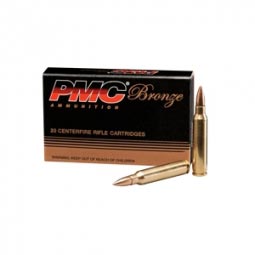 PMC Bronze .223 Remington 55gr. FMJ-BT Ammunition 20 Round Box