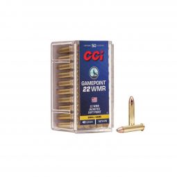 CCI Gamepoint 22WMR 40gr. JSP Ammunition, 50 Round Box