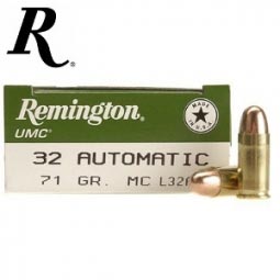 Remington UMC .32 Auto 71 Grain Ammunition, 50 Round Box