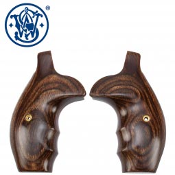 Smith & Wesson N-Frame Combat Grips, Round Butt, Walnut