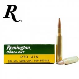 Remington Core Lokt  270 WIN 130gr. PSP Ammunition 20 Round Box