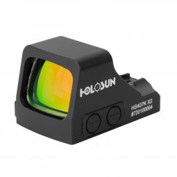 Holosun HS407K-X2 Open Reflex Pistol Red Dot Sight, 6 MOA Dot