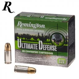 Remington Ultimate Defense 9mm 124gr BJHP Ammunition 20 Round Box