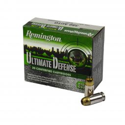 Remington Ultimate Defense 380 Auto 102gr BJHP Ammunition 20 Round Box