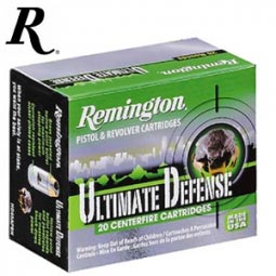 Remington Ultimate Defense 40 S&W 180gr BJHP Ammunition 20 Round Box