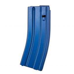 Duramag Speed 5.56/.223 AR-15 Blue Anodized Aluminum Magazine w/ Black Follower, 30 Round