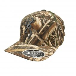 Browning Cupped Up Flexfit 110 Snapback Cap, Realtree Max-5