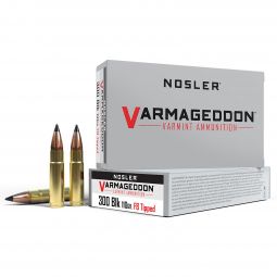 Nosler Varmageddon 300 AAC Blackout 110 gr. FB Tipped Ammunition 20 Round Box