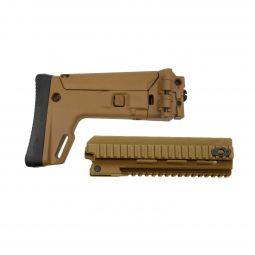 Bushmaster ACR Folding Stock & Tri Rail Handguard Combo, Coyote Brown