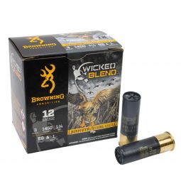 Browning Wicked Blend 12ga. 3" 1-1/4oz. BB Steel & #1 Bismuth Shot Blend, 25 Round Box