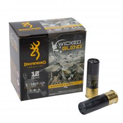 Browning Wicked Blend 12ga. 3" 1-1/4oz. #2 Steel & #4 Bismuth Shot Blend, 25 Round Box