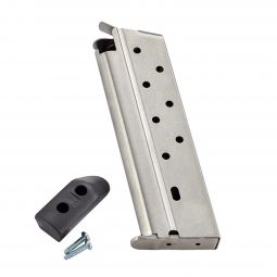 Chip McCormick Custom Classic 9 Round Full-Size 1911 10mm Magazine, Stainless w/ Pad