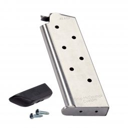 Chip McCormick Custom Classic 7 Round Compact 1911 .45 ACP Magazine, Stainless w/ Pad