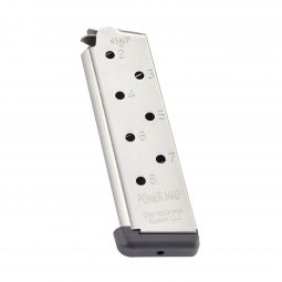 Chip McCormick Custom Power Mag 8 Round Full-Size 1911 .45 ACP Magazine, Stainless