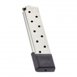 Chip McCormick Custom Railed Power Mag (RPM) 10 Round Full-Size 1911 .45 ACP Magazine, Stainless