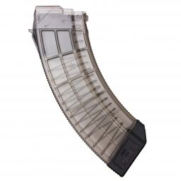 US Palm AK30R Magazine, 7.62x39mm 30 Round, Clear Poly w/Black Baseplate