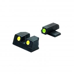 Meprolight Tru-Dot Night Sight Set for 9mm & .357SIG Sig Sauer P Series Pistols, Green/Yellow