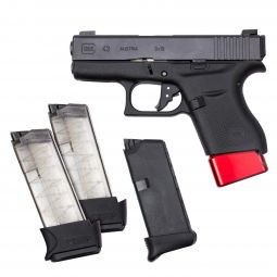 Glock 43 9mm Pistol w/ Vickers Tactical Upgrades, Ameriglo Night Sights & 4 Magazines, Pre-Owned