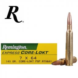 Remington Core Lokt 7x64 Brenneke 140gr. PSP Ammunition 20 Round Box