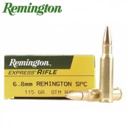 Remington 6.8mm Rem SPC 115gr. OTM Ammunition, 20 Round Box