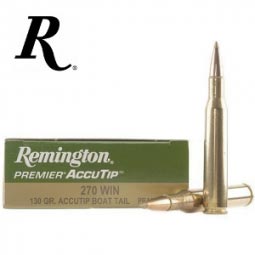 Remington Premier Accutip 270 WIN 130 gr. Accutip Boat Tail Ammunition 20 Round Box