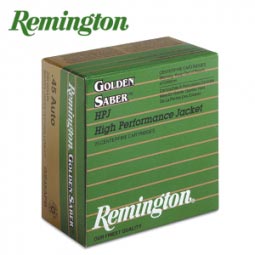 Remington Gold Saber .45 ACP 185Gr.. JHP Ammunition 25 Rd. Box