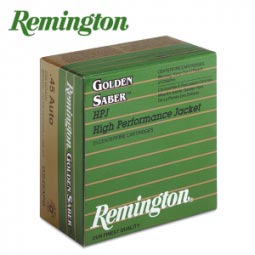 Remington Gold Saber .45 ACP 230Gr. JHP Ammunition 25 Rd. Box