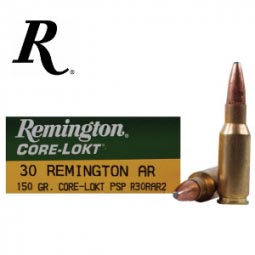 Remington Core-Lokt 30 Remington AR 150 Gr. PSP Ammunition 20 Round Box