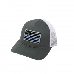 Glock Blue Line Flag Hat, Grey