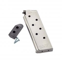 Chip McCormick Custom Match Grade 7 Round Compact 1911 .45 ACP Magazine, Stainless w/ Pad