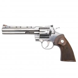 Colt Python .357 Magnum Revolver, Stainless w/ Walnut Grip, 6" Barrel