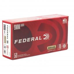 Federal Champion 9mm 115gr. FMJ Ammunition, 50 Round Box