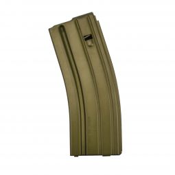 Duramag Speed 5.56/.223 AR-15 OD Green Anodized Aluminum Magazine w/ Black Follower, 30 Round