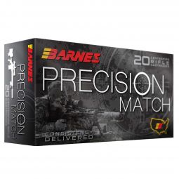 Barnes Precision Match 260 Rem. 140gr. OTM BT Ammunition, 20 Round Box