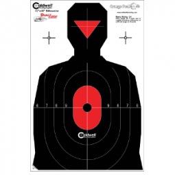 Caldwell Silhouette Dual Zone Target, 25 Pack