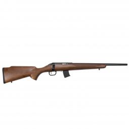 Howa M1100 Rifle, 17 HMR 18" Barrel 1/2-28 Threaded, Walnut Stock