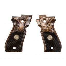 Altamont Beretta 84 Grips, Ultima Panel Super Walnut Checkered w/ Beretta Medallions