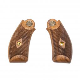 Altamont S&W N-Frame Grips Round Butt, Legacy Walnut Checkered w/ S&W Logo