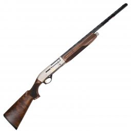 Benelli Montefeltro Silver Engraved Nickel 28" Satin Walnut 12GA Shotgun, Pre-Owned