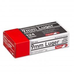 Aguila 9mm 124gr. FMJ Ammunition, 50 Round Box