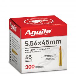 Aguila 5.56mm 55gr. FMJBT Ammunition, 300 Round Box