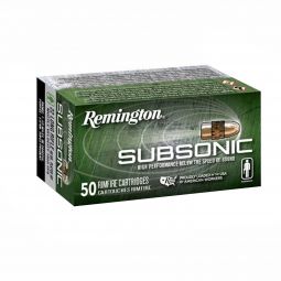 Remington Subsonic 22LR 40gr HP Ammunition, 50 Round Box